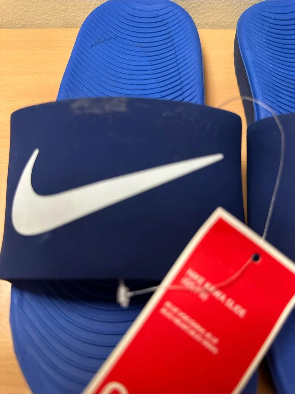 NWT Nike Kawa Slide Blue Void/Signal Blue Sandals  Kids Sz 6Y 819352-404